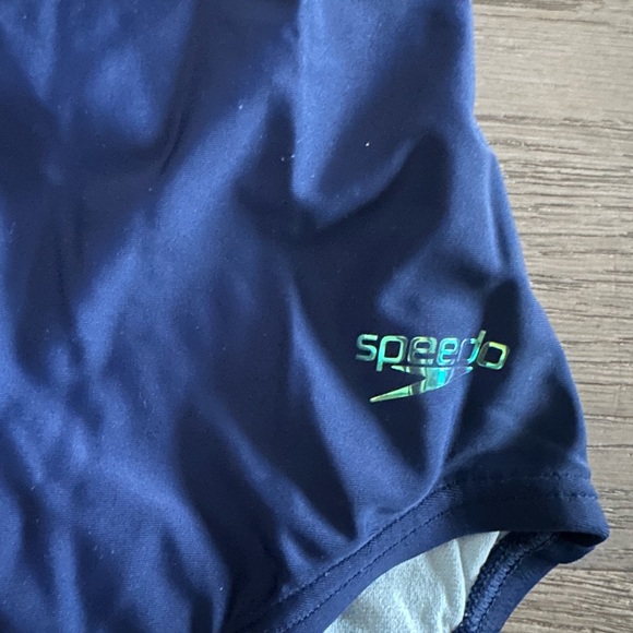 Speedo One Piece Adjustable Crossback Swimsuit in Porcelain - Picture 6 of 12